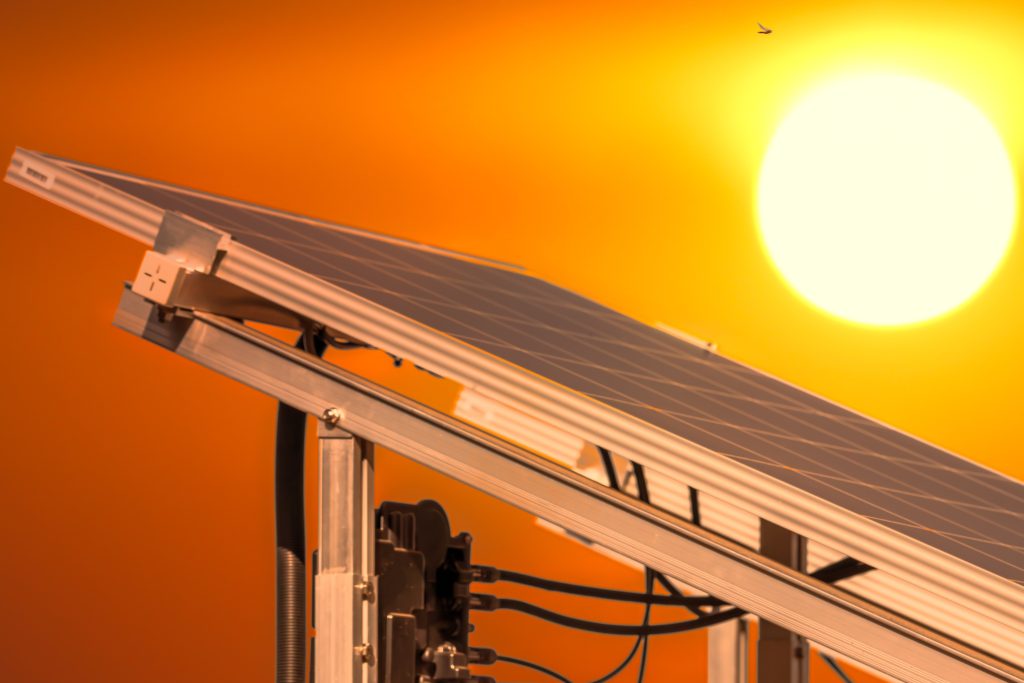 Solar panels for agricultural irrigation